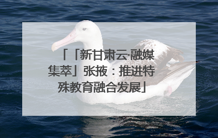 「新甘肃云·融媒集萃」张掖：推进特殊教育融合发展