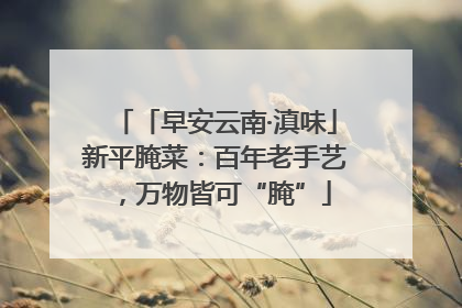 「早安云南·滇味」新平腌菜：百年老手艺，万物皆可“腌”