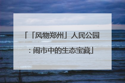 「风物郑州」人民公园：闹市中的生态宝藏