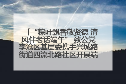 “粽叶飘香敬贤德 清风伴老话端午” 致公党李沧区基层委携手兴城路街道四流北路社区开展端午节主题活动
