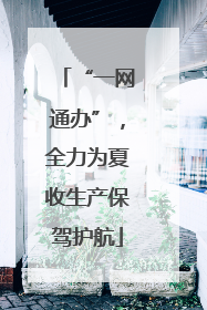 “一网通办”，全力为夏收生产保驾护航