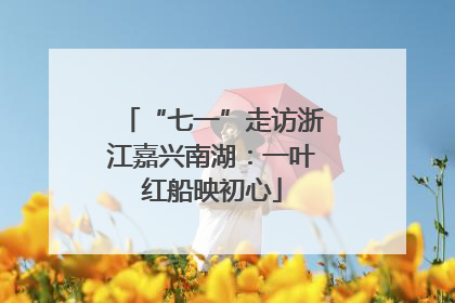 “七一”走访浙江嘉兴南湖：一叶红船映初心