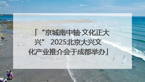 “京城南中轴·文化正大兴” 2025北京大兴文化产业推介会于成都举办