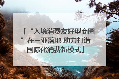 “入境消费友好型商圈”在三亚落地 助力打造国际化消费新模式