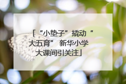 “小垫子”撬动“大五育” 新华小学大课间引关注