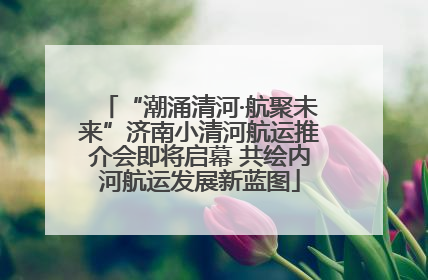 “潮涌清河·航聚未来”济南小清河航运推介会即将启幕 共绘内河航运发展新蓝图