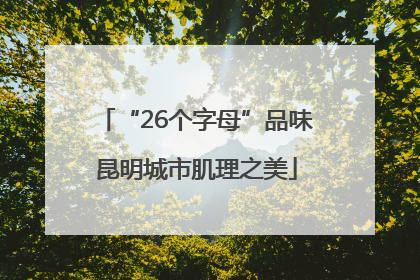 “26个字母”品味昆明城市肌理之美