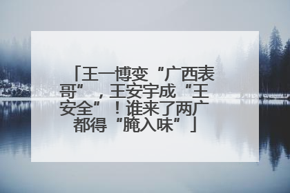 王一博变“广西表哥”，王安宇成“王安全”！谁来了两广都得“腌入味”