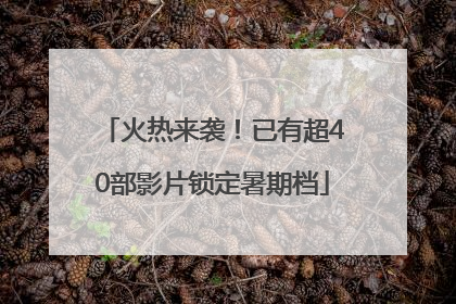 火热来袭！已有超40部影片锁定暑期档