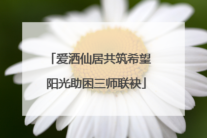 爱洒仙居共筑希望 阳光助困三师联袂