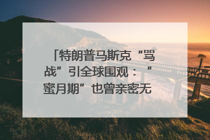 特朗普马斯克“骂战”引全球围观：“蜜月期”也曾亲密无间｜国际观察