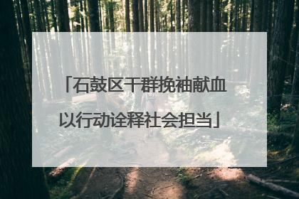 石鼓区干群挽袖献血 以行动诠释社会担当