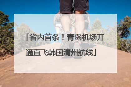 省内首条！青岛机场开通直飞韩国清州航线