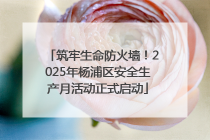 筑牢生命防火墙！2025年杨浦区安全生产月活动正式启动