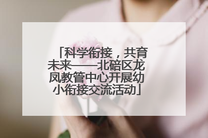 科学衔接，共育未来——北碚区龙凤教管中心开展幼小衔接交流活动