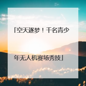 空天逐梦！千名青少年无人机赛场秀技