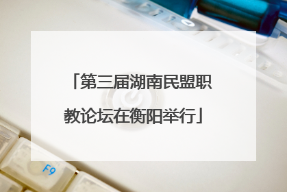 第三届湖南民盟职教论坛在衡阳举行