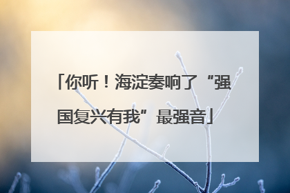 你听！海淀奏响了“强国复兴有我”最强音