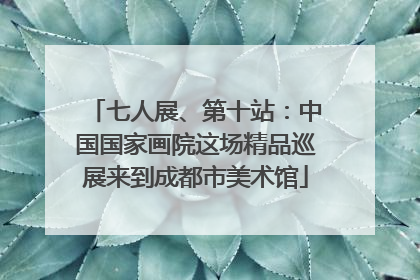 七人展、第十站：中国国家画院这场精品巡展来到成都市美术馆