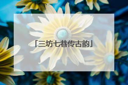 三坊七巷传古韵