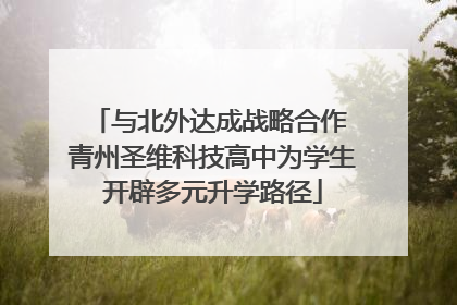 与北外达成战略合作 青州圣维科技高中为学生开辟多元升学路径