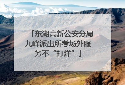 东湖高新公安分局九峰派出所考场外服务不“打烊”