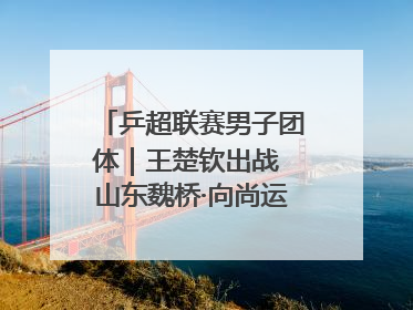 乒超联赛男子团体｜王楚钦出战 山东魏桥·向尚运动胜四川丰谷