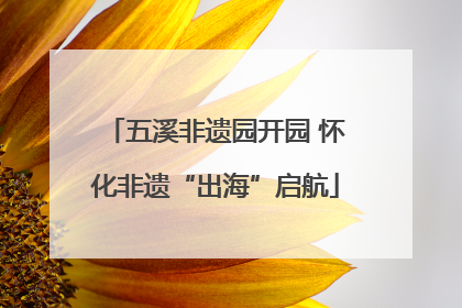 五溪非遗园开园 怀化非遗“出海”启航