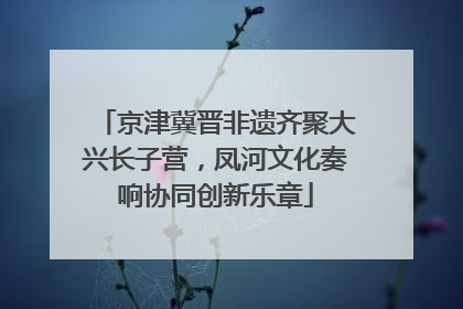 京津冀晋非遗齐聚大兴长子营，凤河文化奏响协同创新乐章