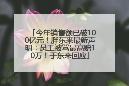 今年销售额已破100亿元！胖东来最新声明：员工被骂最高赔10万！于东来回应