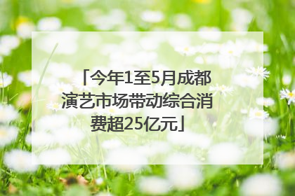 今年1至5月成都演艺市场带动综合消费超25亿元