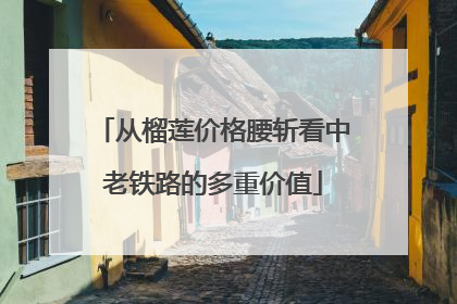 从榴莲价格腰斩看中老铁路的多重价值