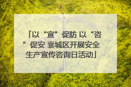 以“宣”促防 以“咨”促安 襄城区开展安全生产宣传咨询日活动