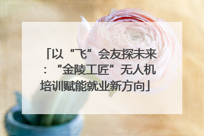 以“飞”会友探未来：“金陵工匠”无人机培训赋能就业新方向