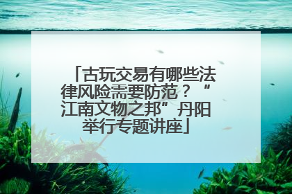 古玩交易有哪些法律风险需要防范？“江南文物之邦”丹阳举行专题讲座
