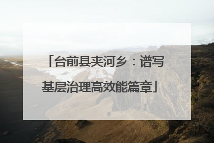 台前县夹河乡：谱写基层治理高效能篇章