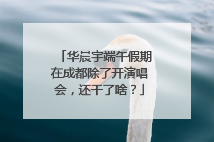 华晨宇端午假期在成都除了开演唱会，还干了啥？