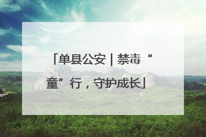 单县公安｜禁毒“童”行，守护成长