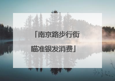 南京路步行街瞄准银发消费