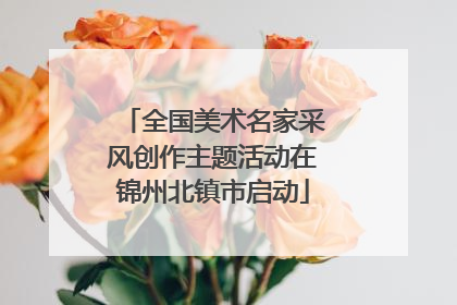 全国美术名家采风创作主题活动在锦州北镇市启动