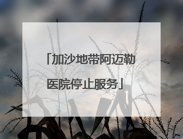 加沙地带阿迈勒医院停止服务