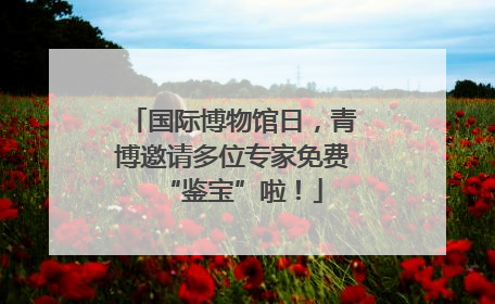 国际博物馆日，青博邀请多位专家免费“鉴宝”啦！