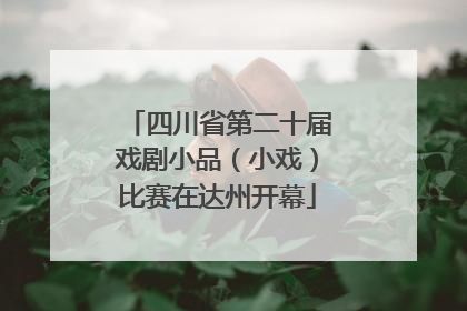 四川省第二十届戏剧小品（小戏）比赛在达州开幕