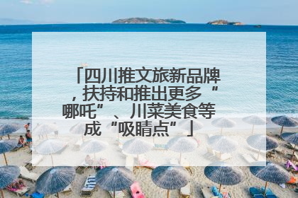 四川推文旅新品牌，扶持和推出更多“哪吒”、川菜美食等成“吸睛点”