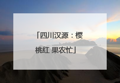 四川汉源：樱桃红 果农忙
