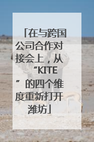 在与跨国公司合作对接会上，从“KITE”的四个维度重新打开潍坊