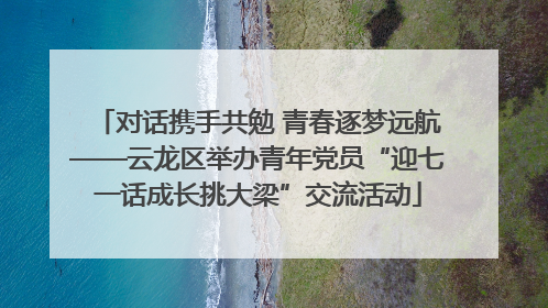 对话携手共勉 青春逐梦远航——云龙区举办青年党员“迎七一话成长挑大梁”交流活动