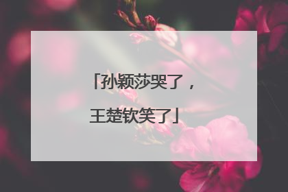 孙颖莎哭了，王楚钦笑了