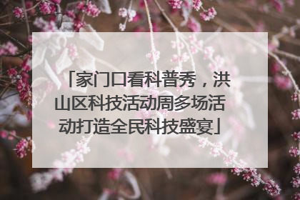 家门口看科普秀，洪山区科技活动周多场活动打造全民科技盛宴