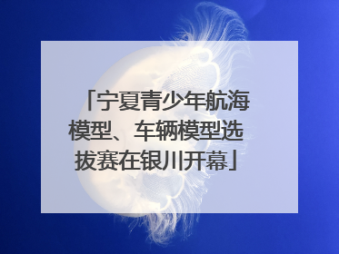 宁夏青少年航海模型、车辆模型选拔赛在银川开幕